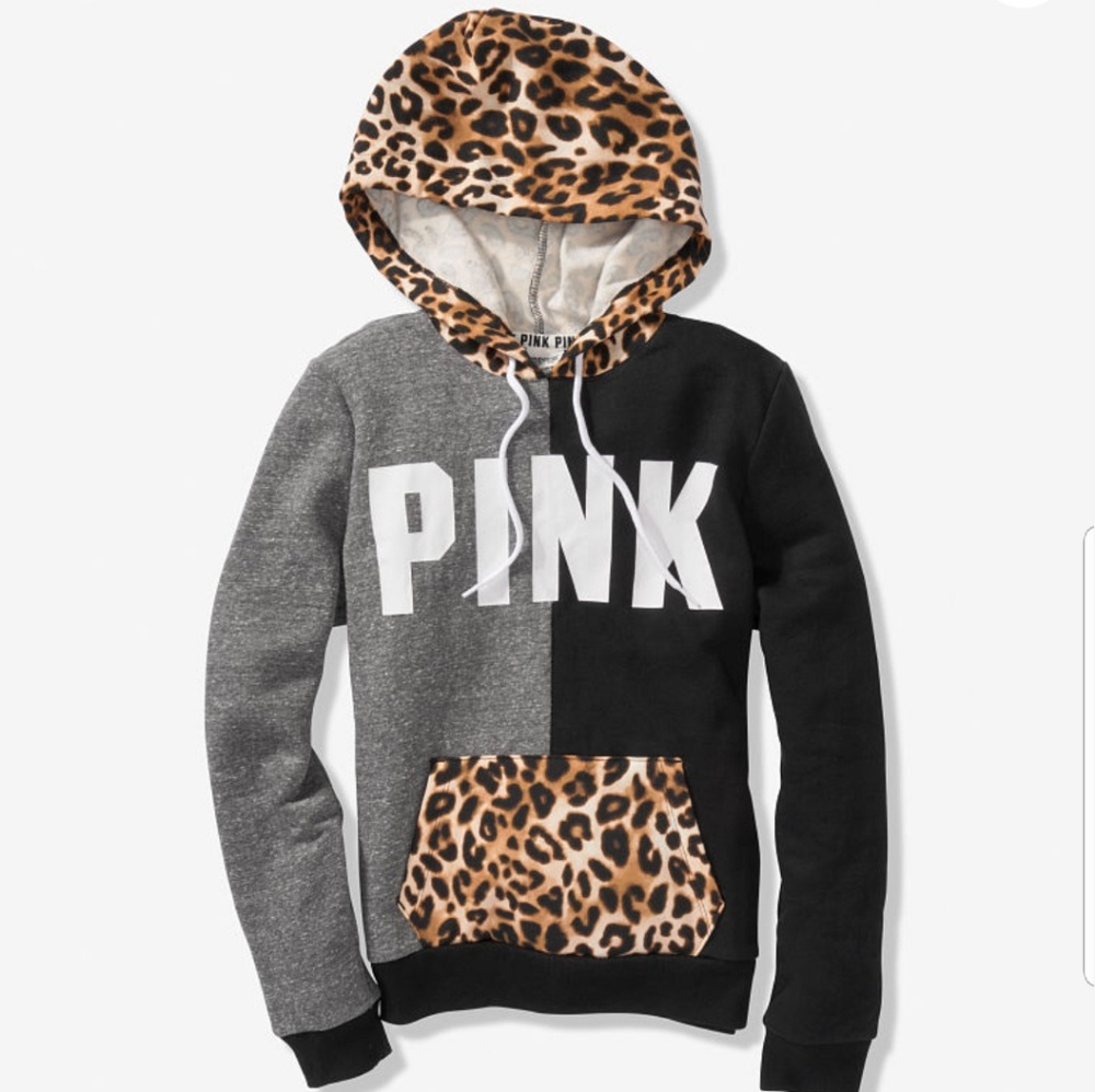 Victoria secret Pink cheetah hoodie